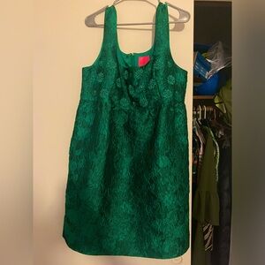 Bellami Embellished Floral Jacquard Dress- sz 16